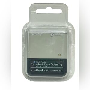 Samsung Z Flip 3 Cover Case for Galaxy Buds2 Buds Pro Live Cream New